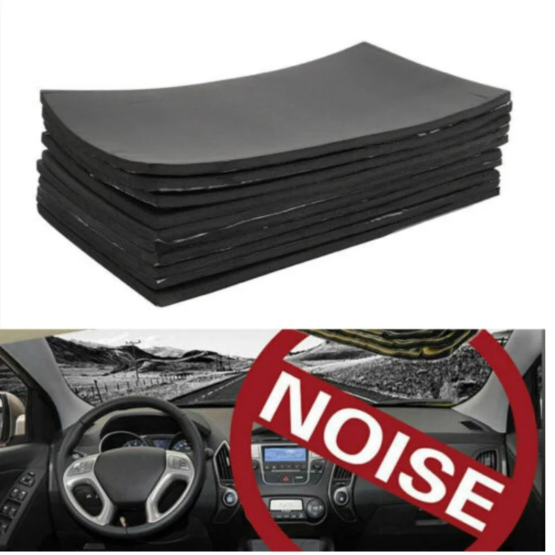 Car Sound Deadening Damping Mat Sound Heat Insulation Cotton 10PCS