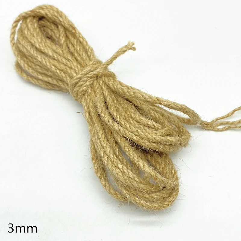 5 Yards Natural Linen Jute Rope for Wedding Party DIY
