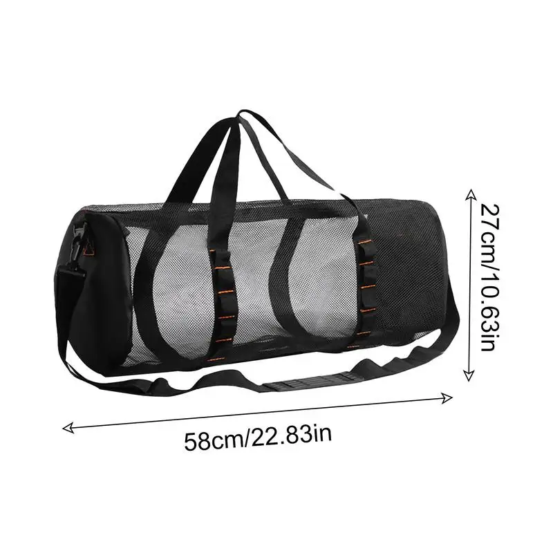 U.S. Divers Mesh Gear Bag - Ventilated Drawstring Bag For Swim & Snorkel Gear, 13x25 Inches, Fast-Drying Nylon