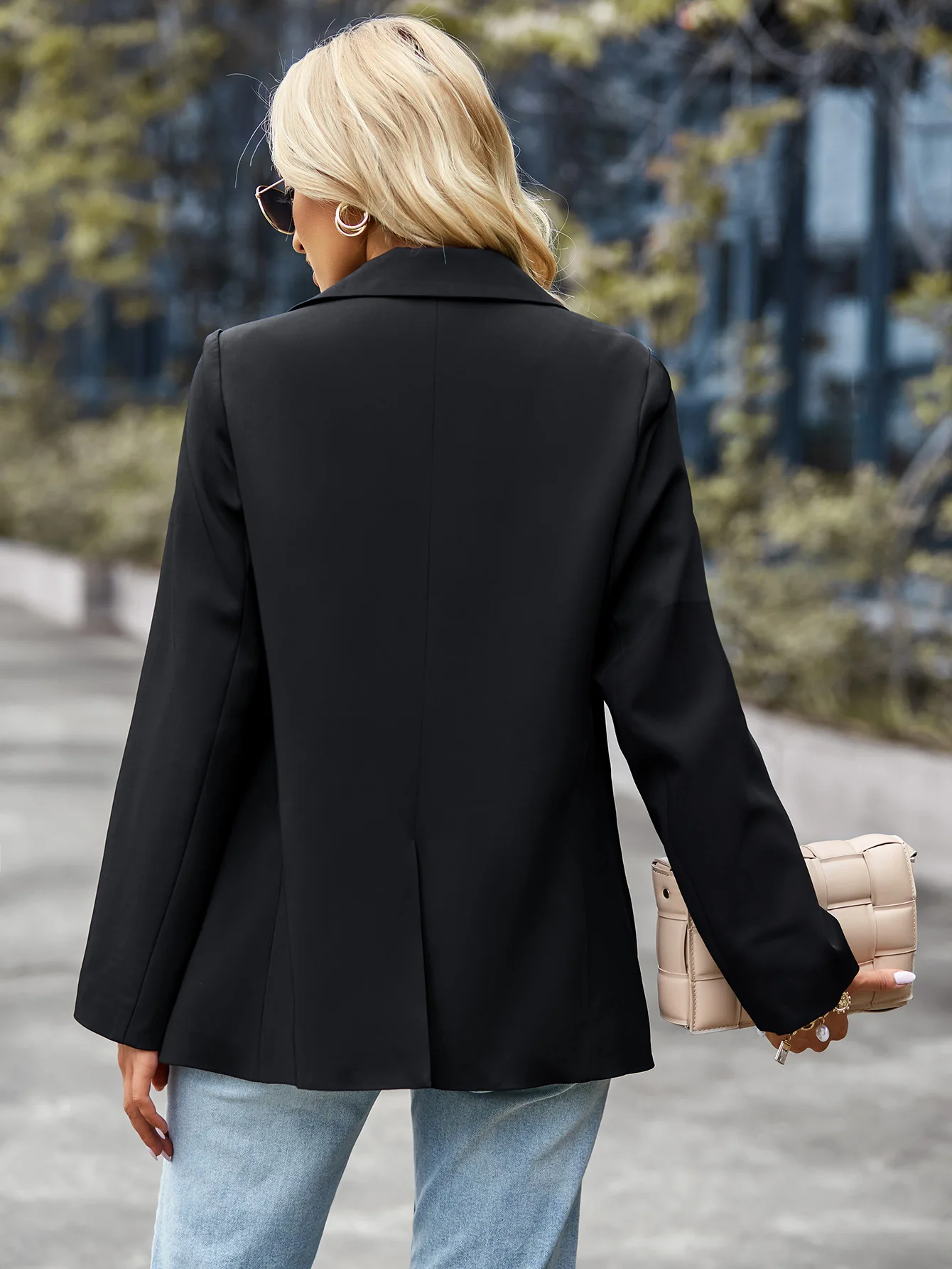 Tesco Solid Women Single Breasted Blazer Long Sleeve Loose Jacket Casual Office Lady Outerwear Fashion Female Coat blazer mujer