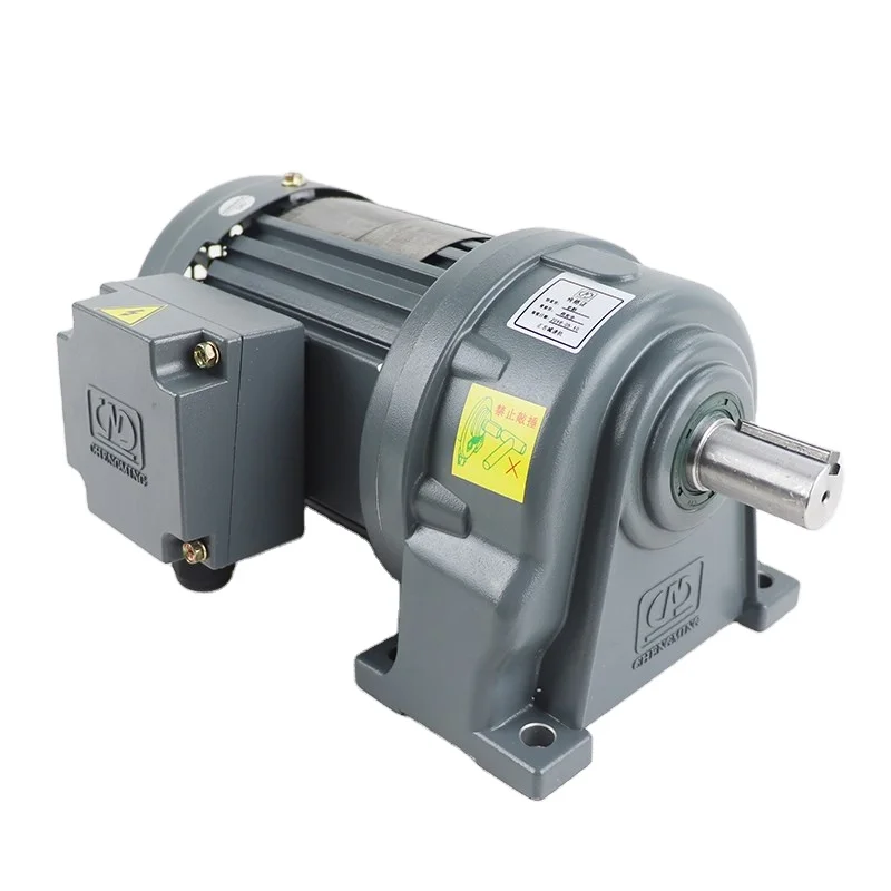 ZM CH-22-200-30S 200W 22MM shaft 30 ratio  speed reducer helical ac geared motor 10 1 helical planetary ratio 10 reducer gearbox 19mm for nema34 90mm 750w 1kw ac servo motor robot