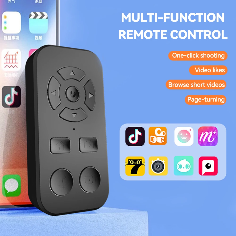 Bluetooth Remote Control for Short Videos, Photo Capture, and Page Turning