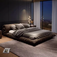 Chambre principale lit minimaliste européen noir tables de chevet lit filles salon Muebles Para dortoir maison accessoires 2