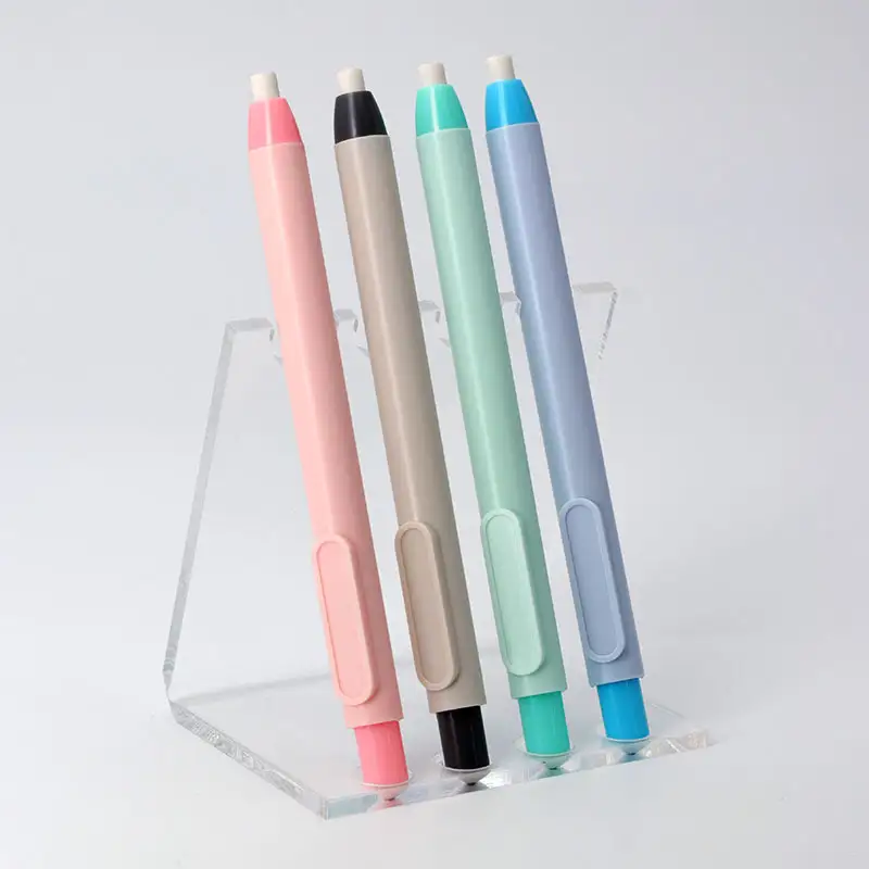 11Pcs/Set New Creative Pen Shape Press Type Pencil Eraser with Replaceable Core Sketching Painting Writing Erase Supplies - Image 3