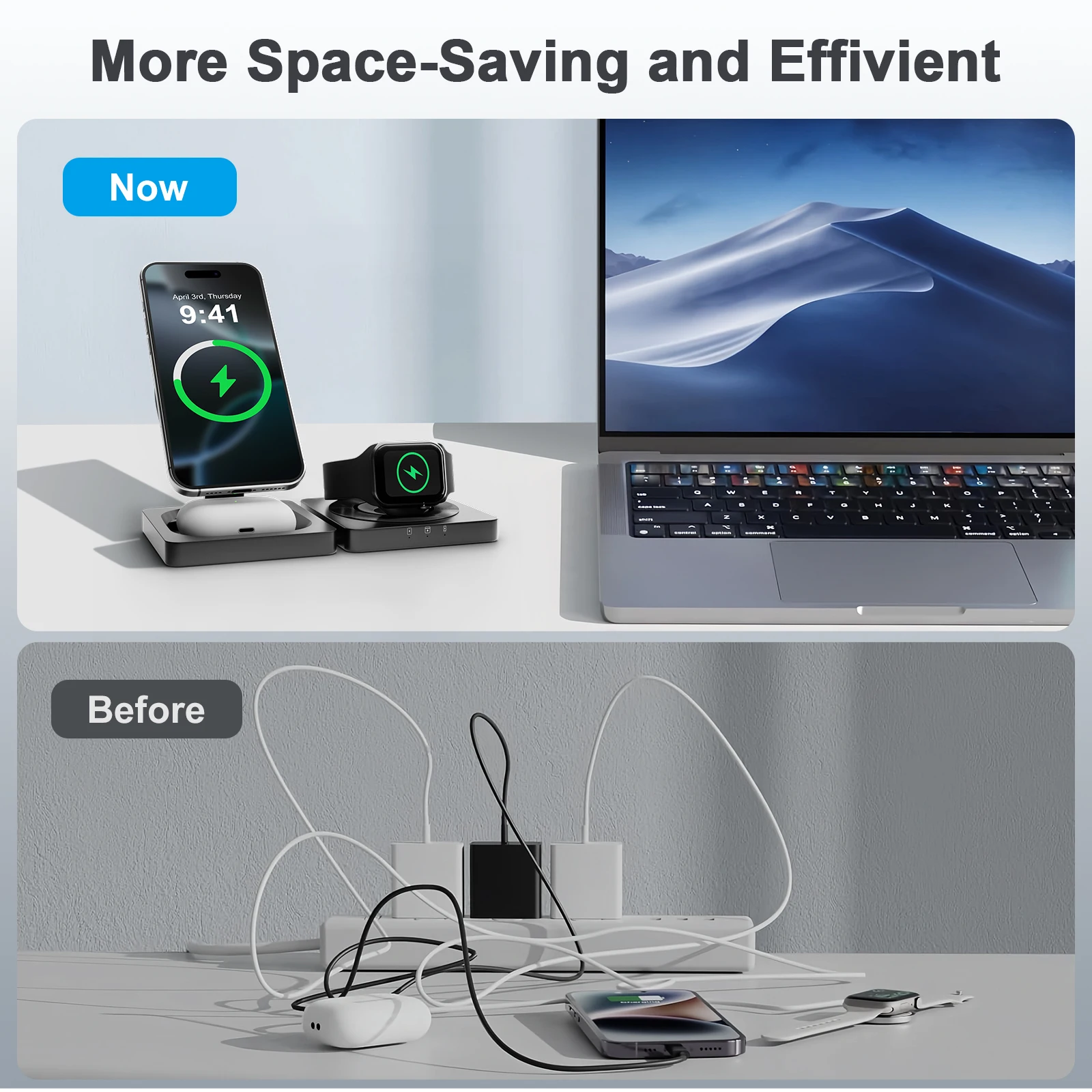 3-in-1 Folding Travel Charging Pad thumbnail 6