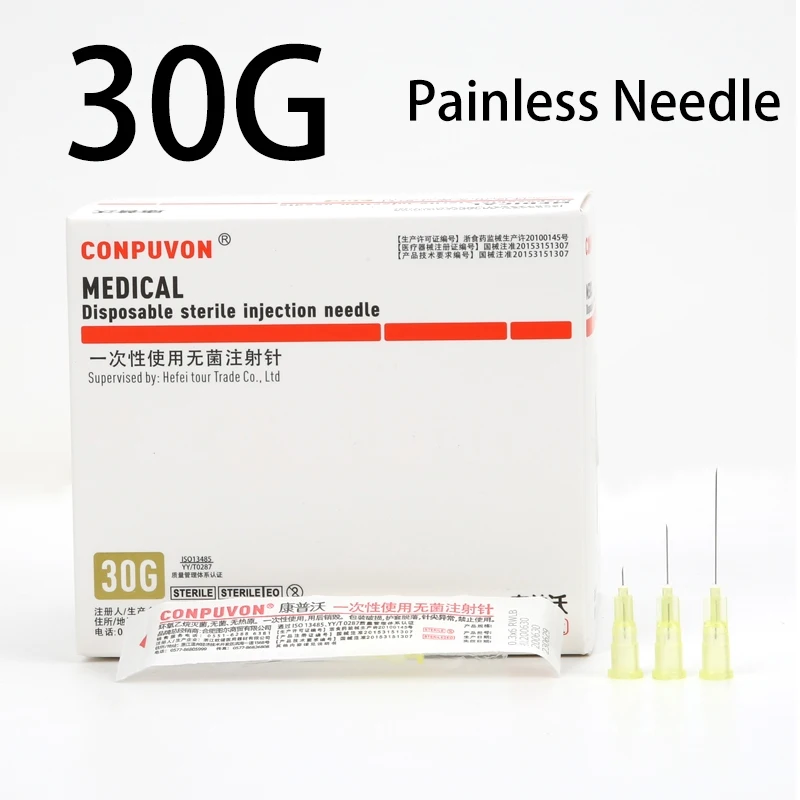 

50pcs Newest 4/13/25mm Painless Small Needle Eyelid Tools Painless Beauty Ultrafine 30G*4mm 30G*13mm 30G*25mm Syringes Needles