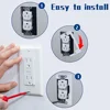 10/20pcs Metal Wall Panel Gasket Fixing Power Fit Device Leveling Plates Receptacle Outlet Repair Fixed For Bedrooms Living Room 4