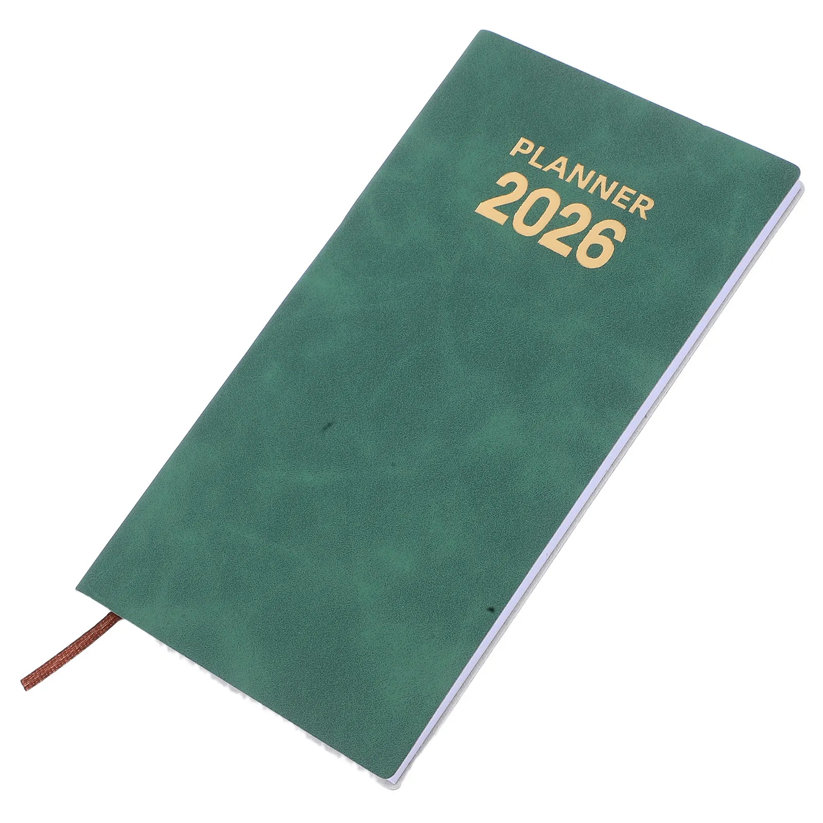 A6 포켓 위클리 플래너 노트 2026 휴대용 학교 일기 PU 커버 일일 일정 정리 다이어리