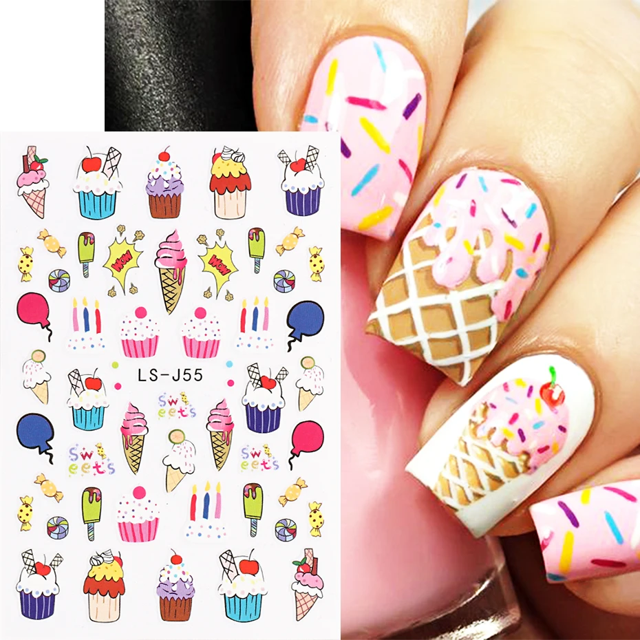 icecream nail design