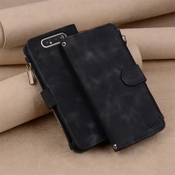 Leather Wallet Flip Case with Card Holder - Samsung A80 (Black)