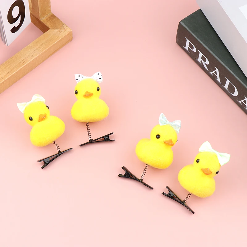 3D-Haarspangen mit süßer Ente, lustige gelbe Küken-Stirnbänder mit Herz-Sonnenbrille und Krone, Fotoautomaten-Requisiten für Kinder – Detail 9