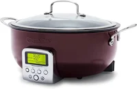 Elite Essential Smart Electric 6QT Skillet Pot,Sear Saute Stir-Fry and Cook Rice, Healthy Ceramic Nonstick and Dishwasher Safe P 1