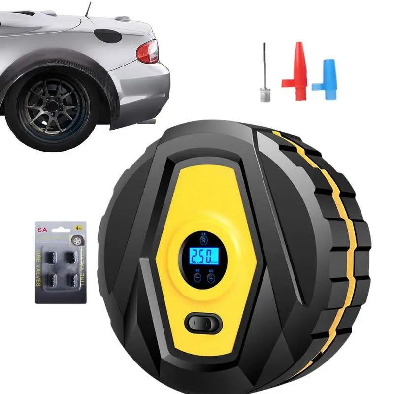 

Car Air Compressor LED Light Mini Portable Wireless Digital Electric Inflator Pump Inflatable For Auto Motorcycle Bicycle