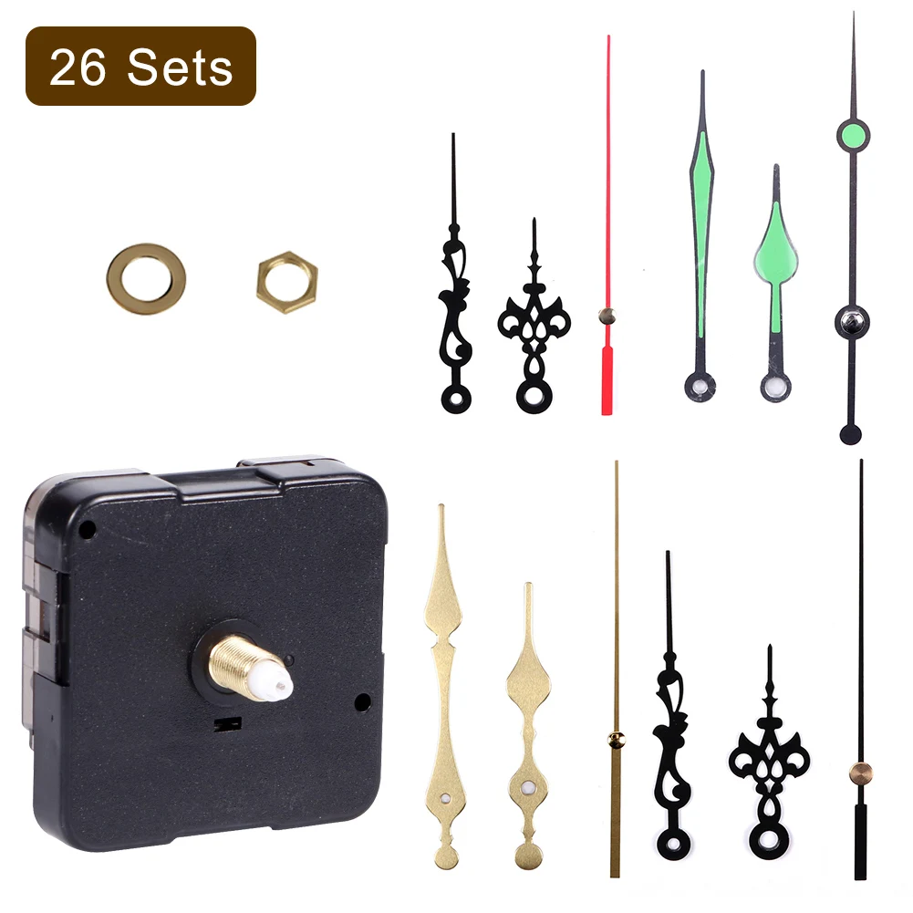 DIYClockMechanismSilentQuartzMovementwithHandsBatteryWall