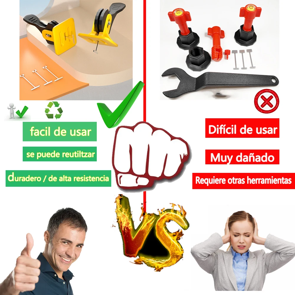 مشابك تسوية البلاط أرضيات ، سيراميك ، بورسلين