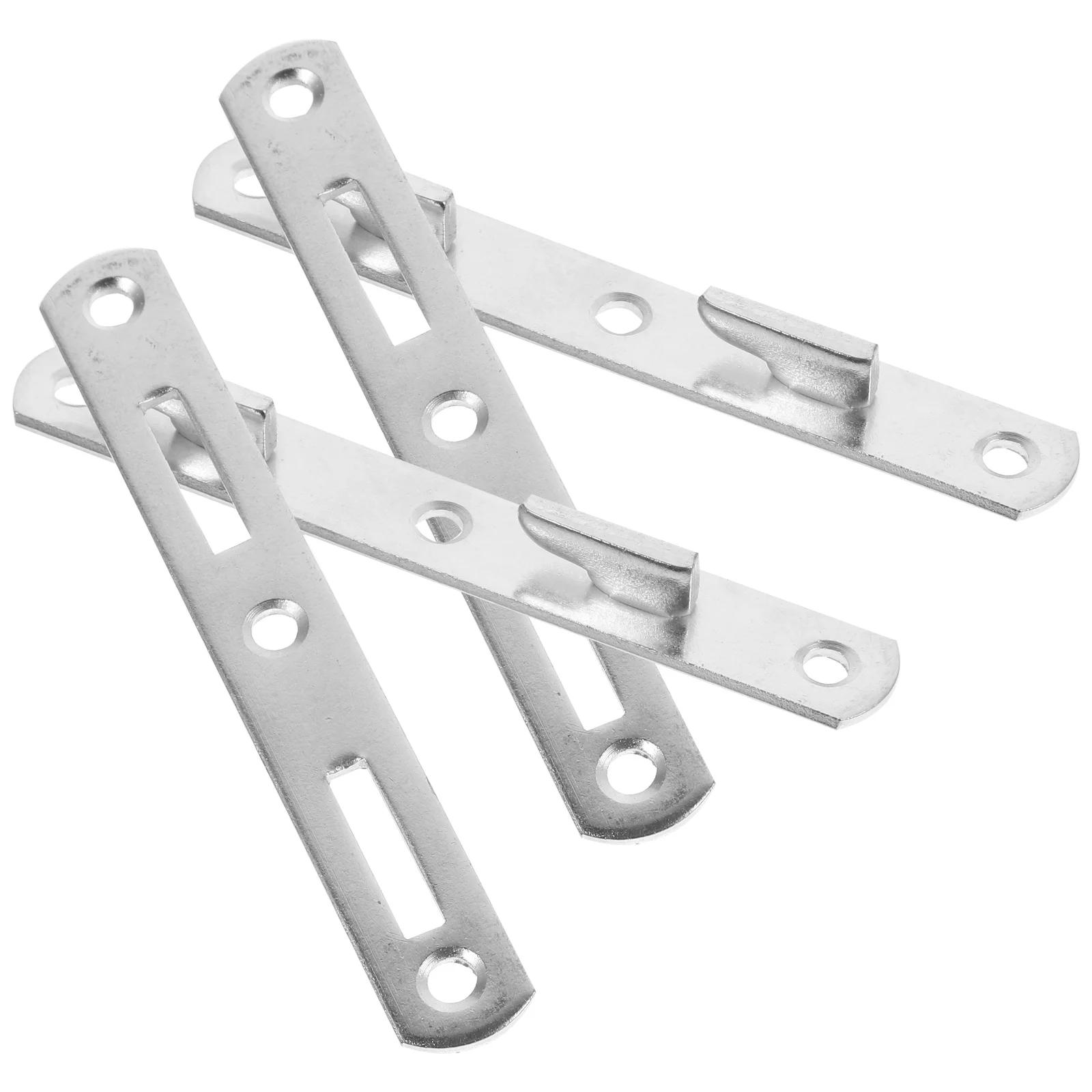 

4pcs Bed Rail Fasteners Bed Frame Rail Brackets Bed Rail Accessories for Funiture