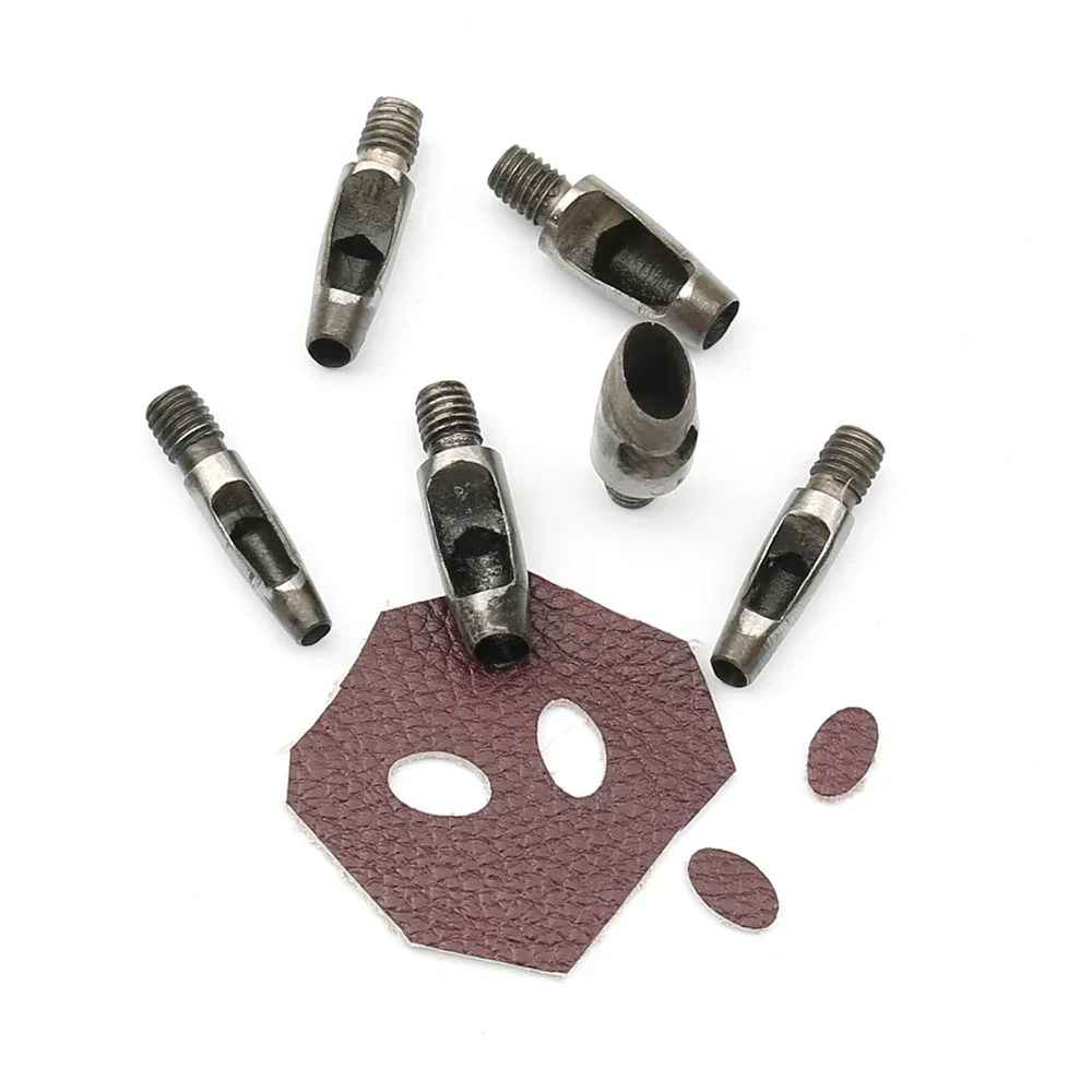 Leather Cutting Die M8 Thread Oval-Shaped Hand Press Special-shaped Punching Leathercraft Belt DIY Handmade Accessories
