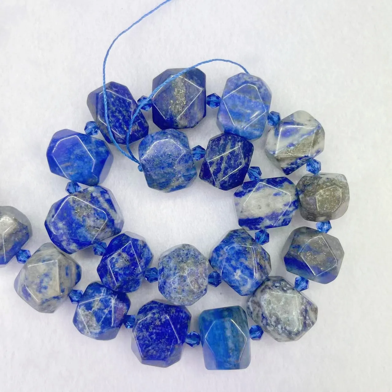 Top Grade Natural Lapis Lazuli Stone Beads Section Irregular Shape Blue Lazurite Nugget Beads Raw Ore Gem For DIY Jewelry Making