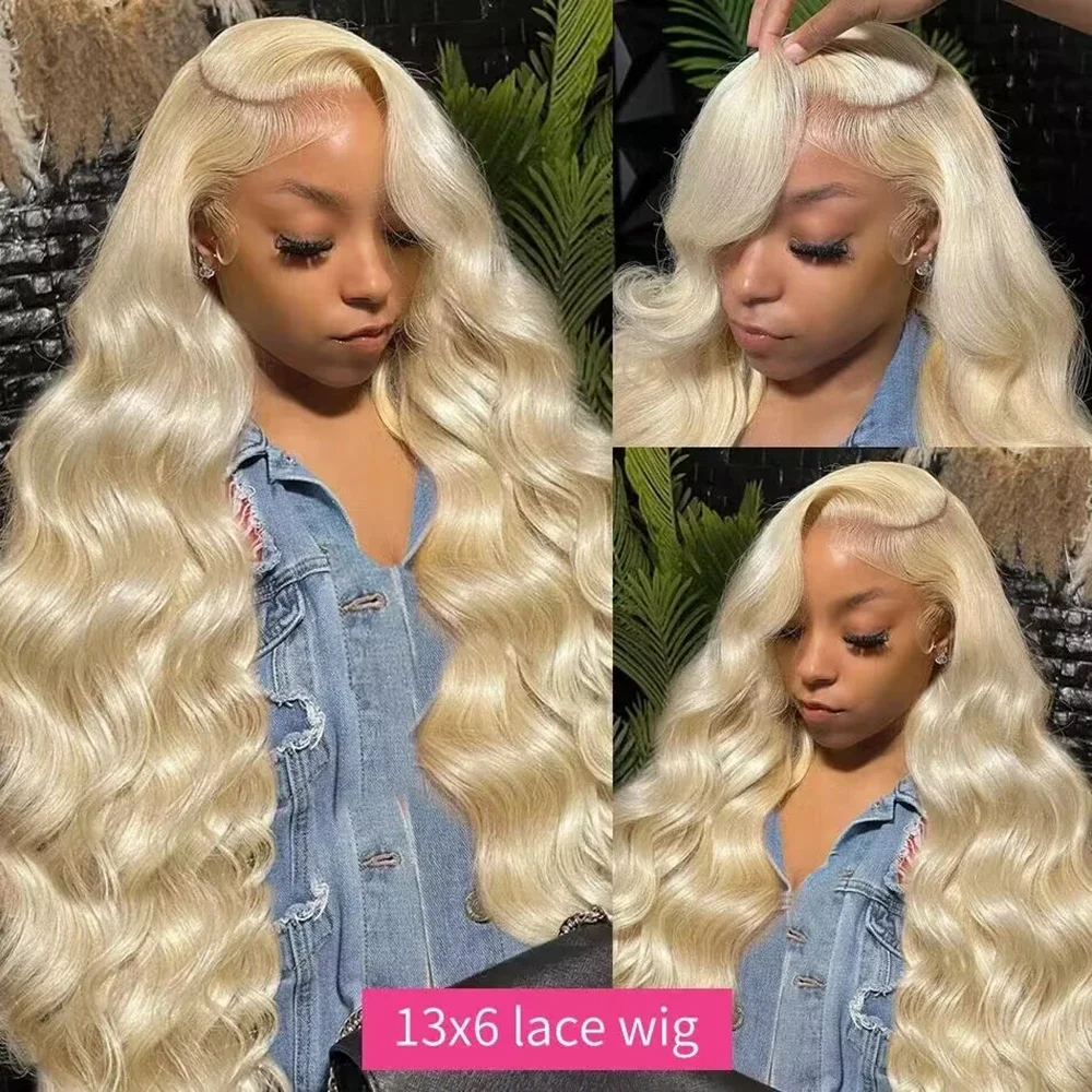 200% HD Transparent 613 Body Wave 13x6 Lace Front Human Hair Wig Color Preplucked 13x4 Honey Blonde Lace Frontal Wigs For Women