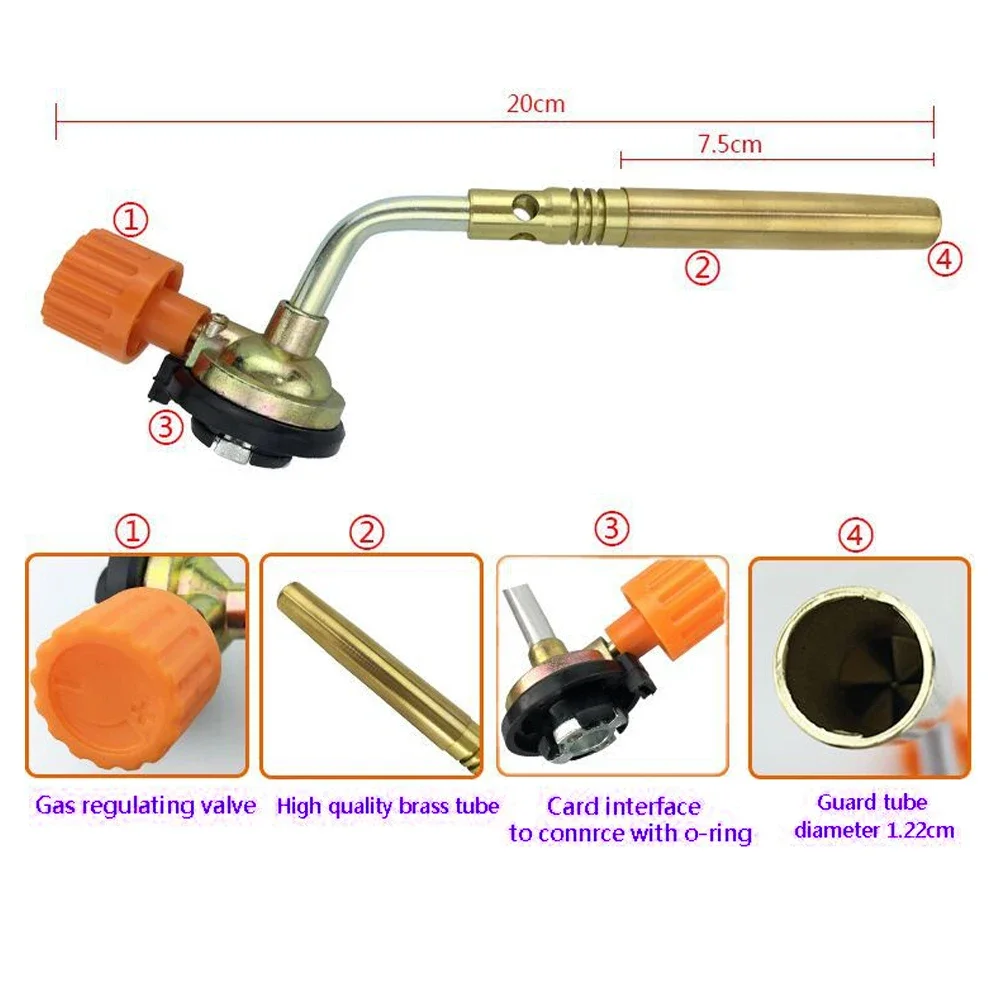 Portable Solder Welding Gas Torch Blowtorch Butane Lighter 1/2Pcs