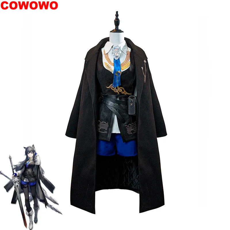 

COWOWO Game Arknights Texas the Omertosa Cosplay Costume Women Cute Dress Party Suit Halloween Carnival Uniforms Custom Made