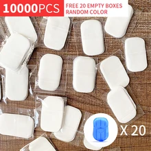 

10000pcs/Set Wholesale High Quality Portable Bath Hand Washing Slice Sheets Outdoor Travel Scented Foaming Soap Paper Bath Clean