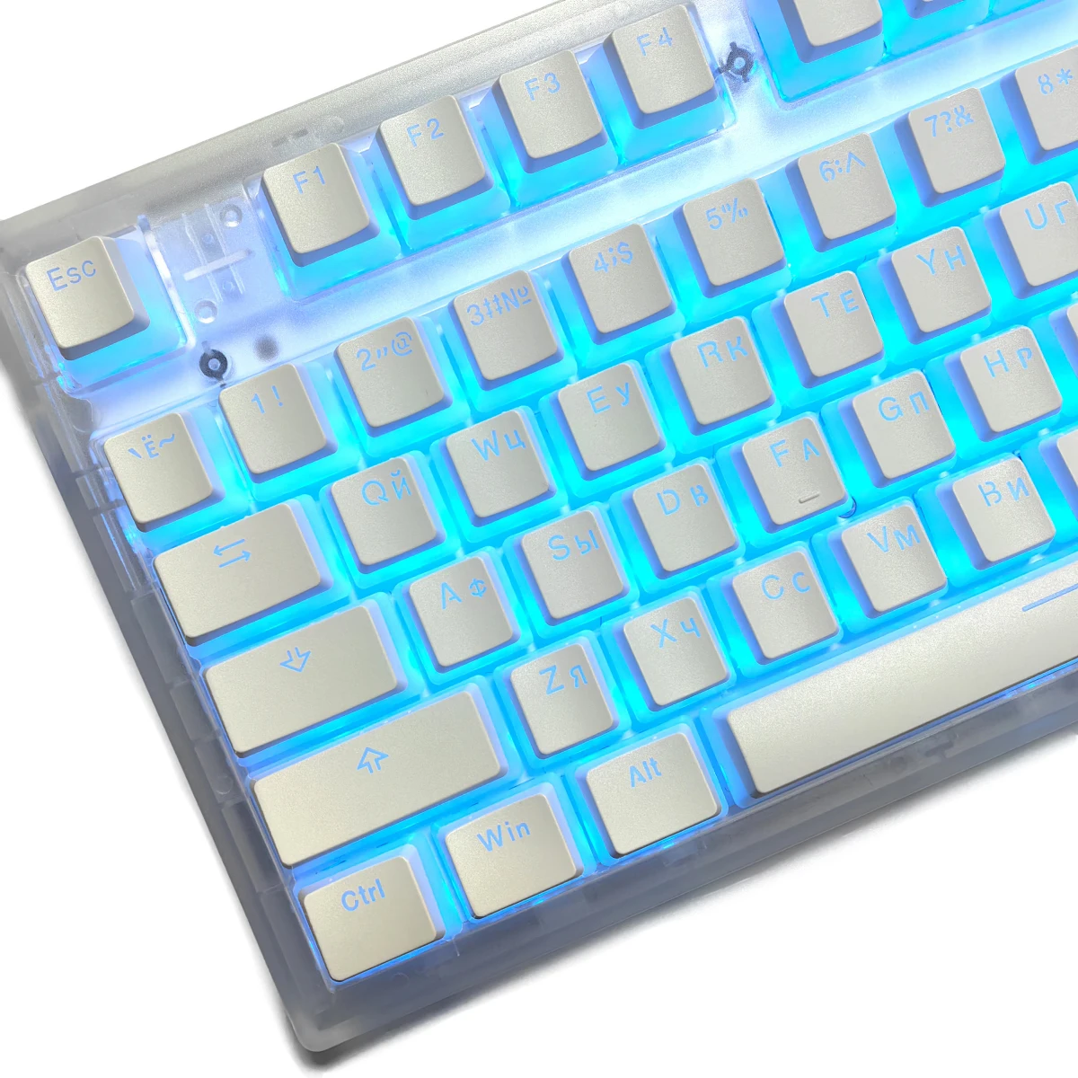 DIY, Pudim Layout, russo, 108 teclas, Jogo PBT
