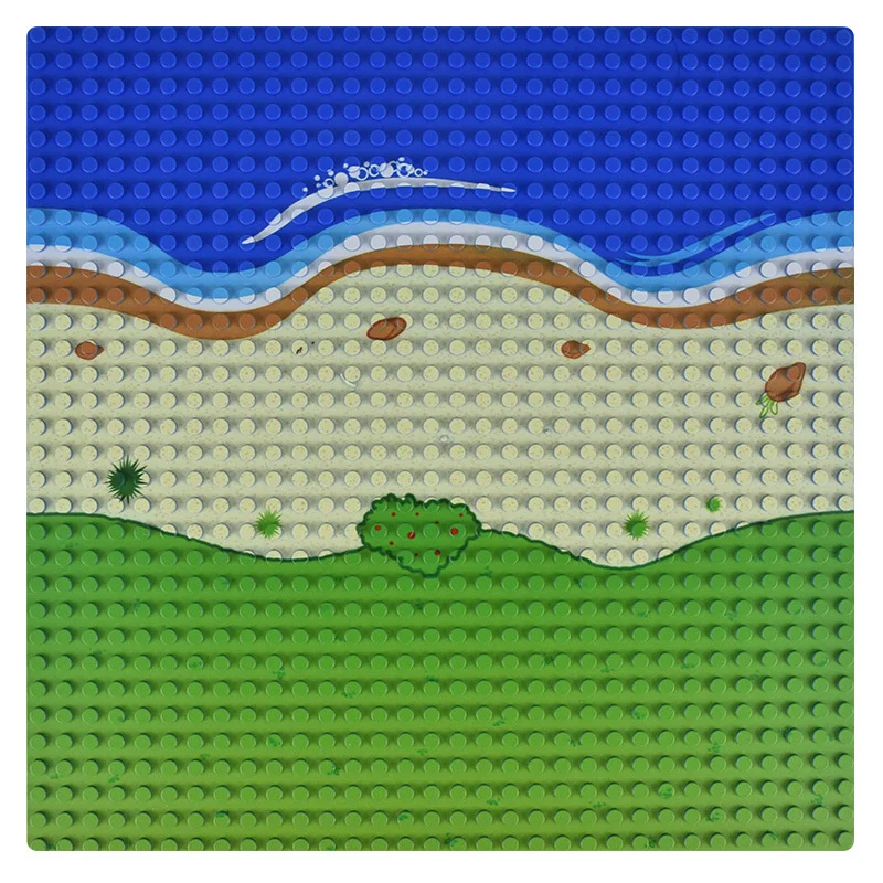 32*32dots Baseplate Beach Island Base Plate Building Blocks Compatible Brands Bricks Plate Christmas Gift Toys for Children 1 pc
