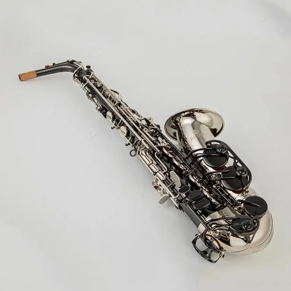 JUPITER 1100 Alto Eb Tune Saxophone Brass Musical Instrument Black silver Lacquer Sax With Case Mouthpiece