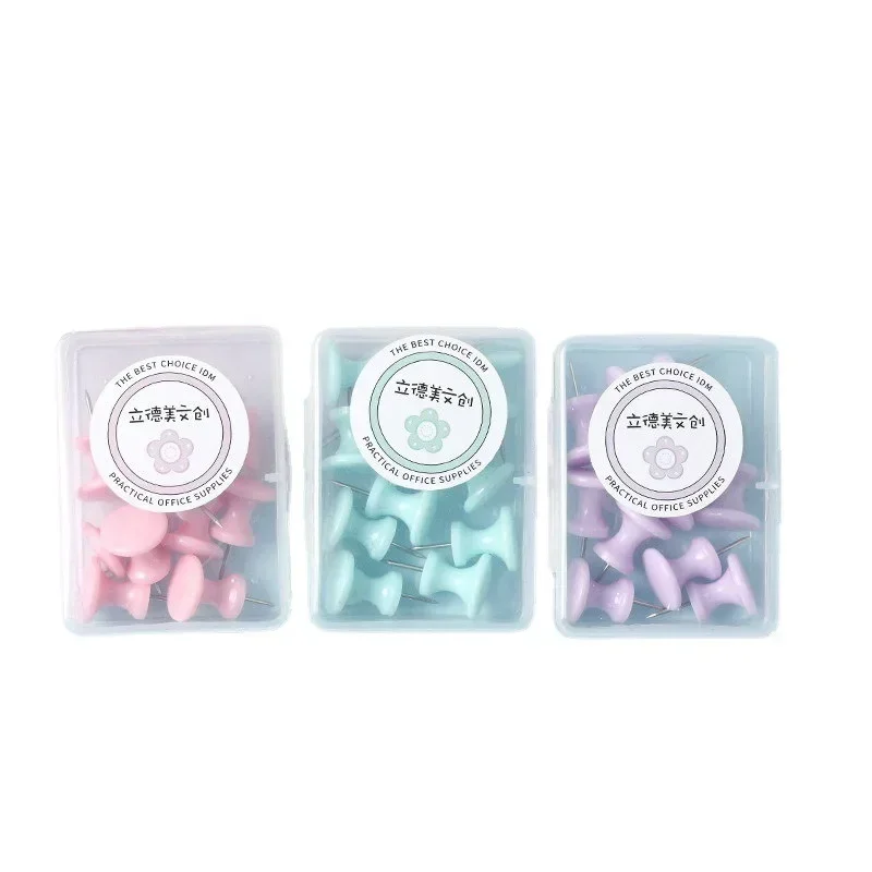Push Pins 40/10Pcs Pink/Green/Purple Thumb Thumbtack Board Pins Drawing Photo Wall Studs Office School Supplies Push Pins
