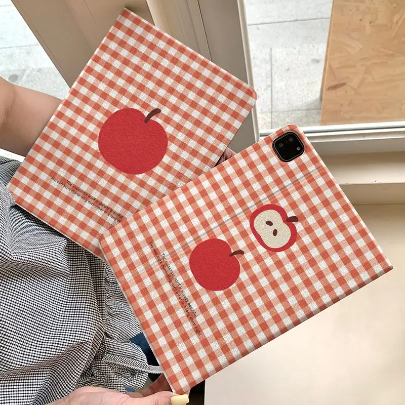 Enhanced Red Checkered Apples Tablet Case