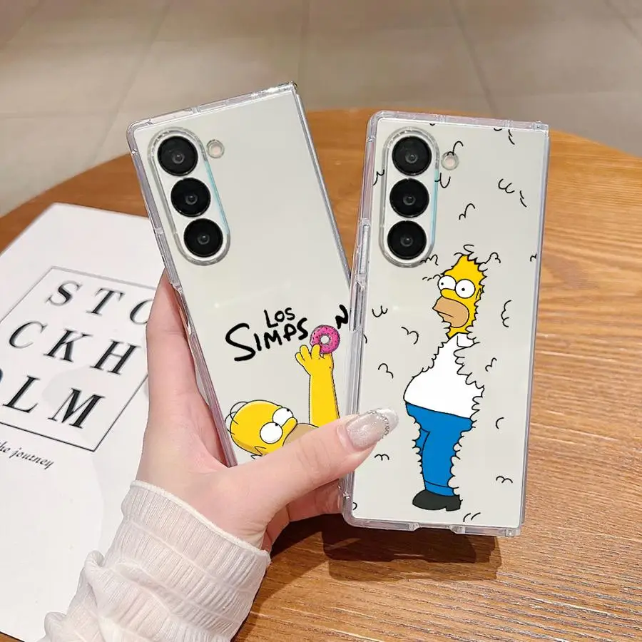 Homer Jay The Simpsons Cool Transparent Soft Phone Cover Case