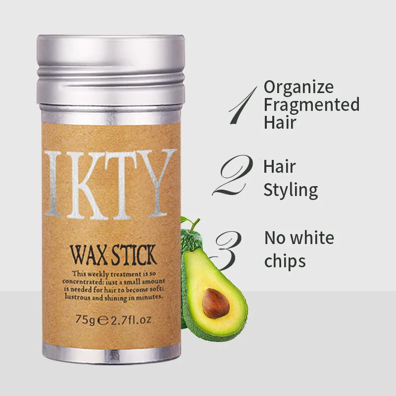 Hair Wax Stick Gel Cream Styling Frizz Fixed Fluffy Styling Wax 75g