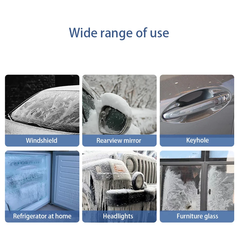 SEAMETAL 500ml Winter Car Windshield Deicer Auto Ice Remover Spray for Car Window Snow Defrosting Melting Agent Frost Protection