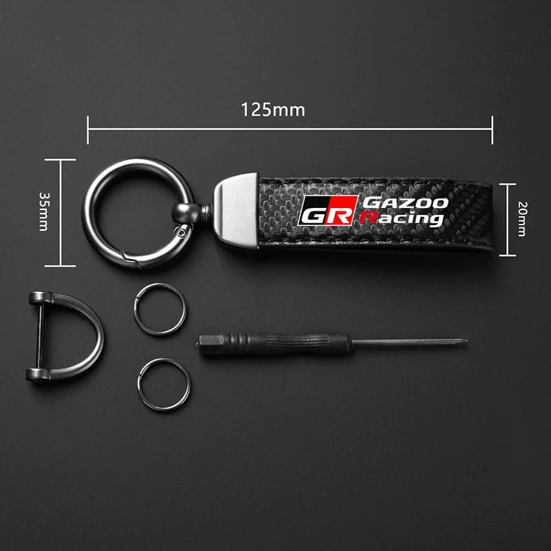 Auto Leather Keychain Key Ring Accessory