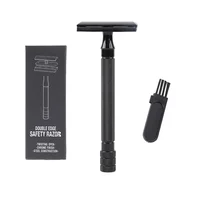 Classic Men Shaver Mild Hair Removal Shaver Double Edge Stainless Steel Shaving With 1 PCS Titanium Coated Blades Shaver Razor 1