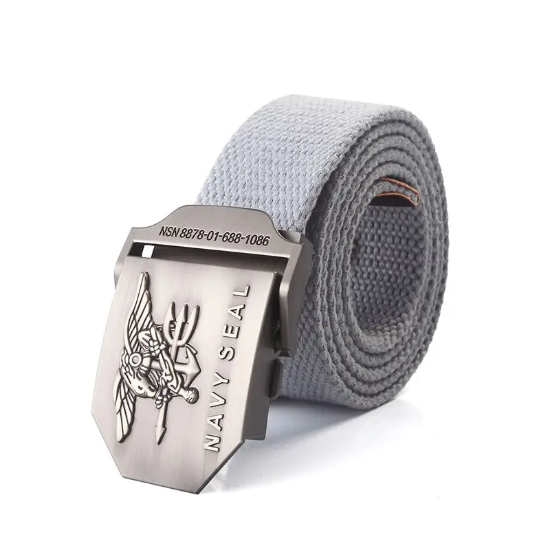 Männer Armee Militär Leinwand Gürtel Vintage NAVY SEAL Metall Schnalle Luxus Jeans Gürtel Armee Taktische Gürtel für Frauen Strap Männlich – Detail 15