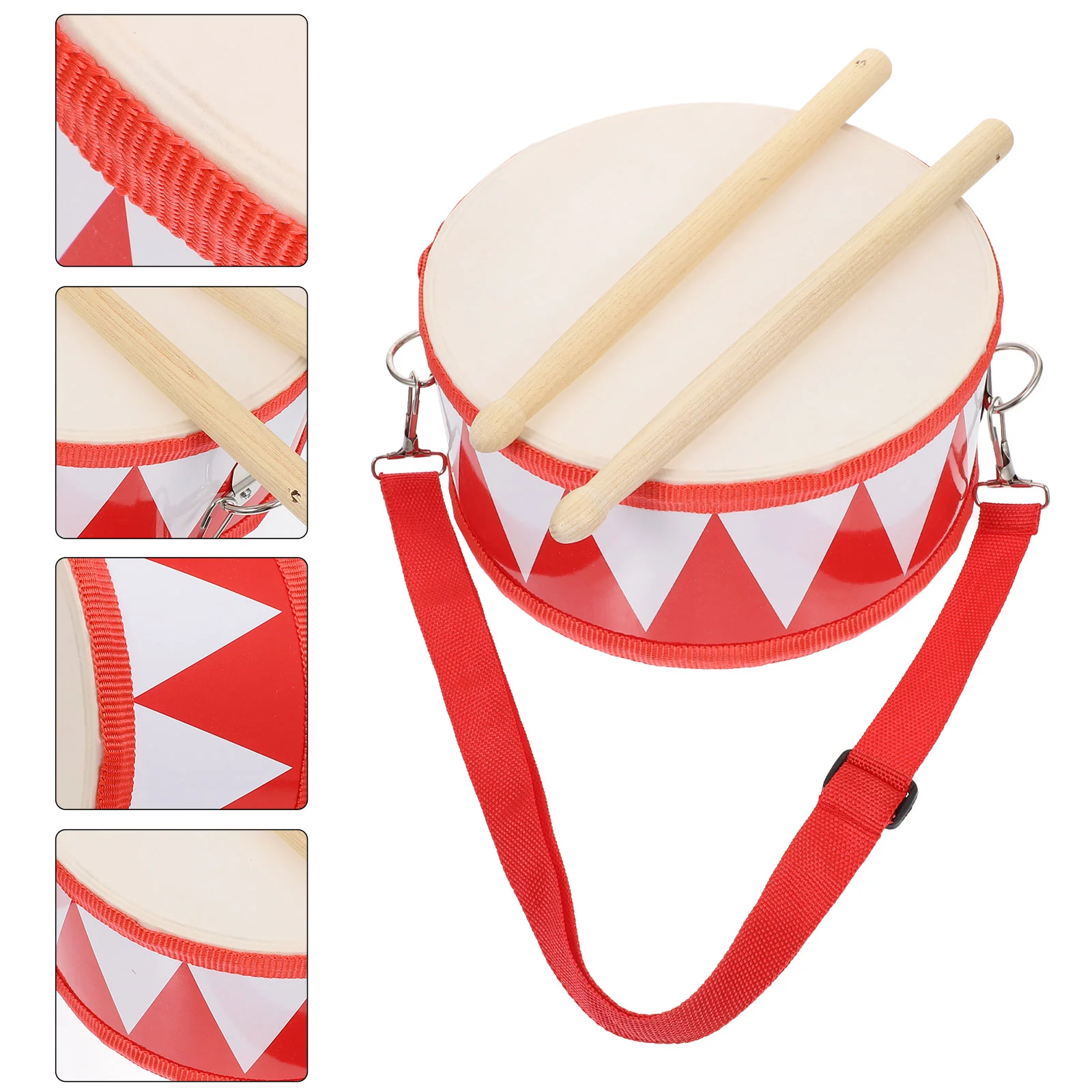 Drum Snare Kids Percussion Toy Marching Drums Toys Toddler Instrument Children Hand Child Wooden Set 11Inch Music Baby Tom Floor