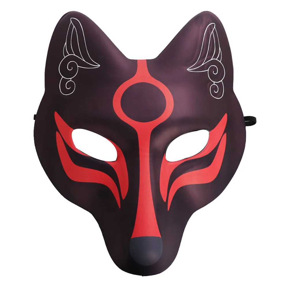 

DIY Unpainted Blank White Blank PU Fox Shape Face Mask Halloween Party Masquerade Costume Cosplay Mask