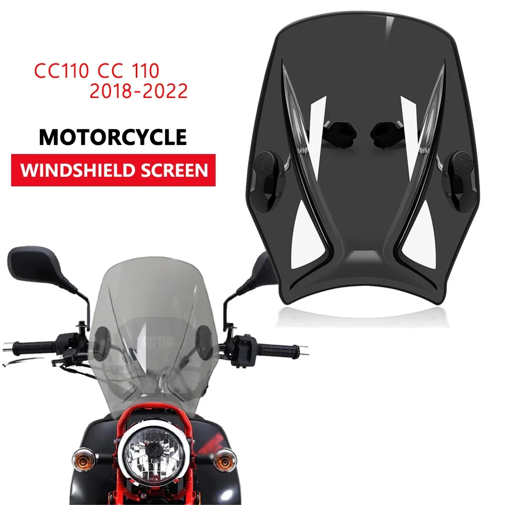 Motorcycle Windshield Universal Windshield Universal Bracket for CC110 CC 110  Windshield Cover Guard_voghion.com