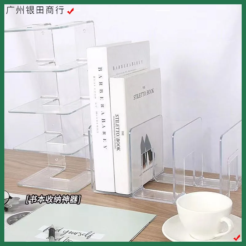 

Book Partition Board, Acrylic Bookshelf, Desktop Storage, Bookshelf Baffle, Bookshelf, Office Data Shelf, Desktop