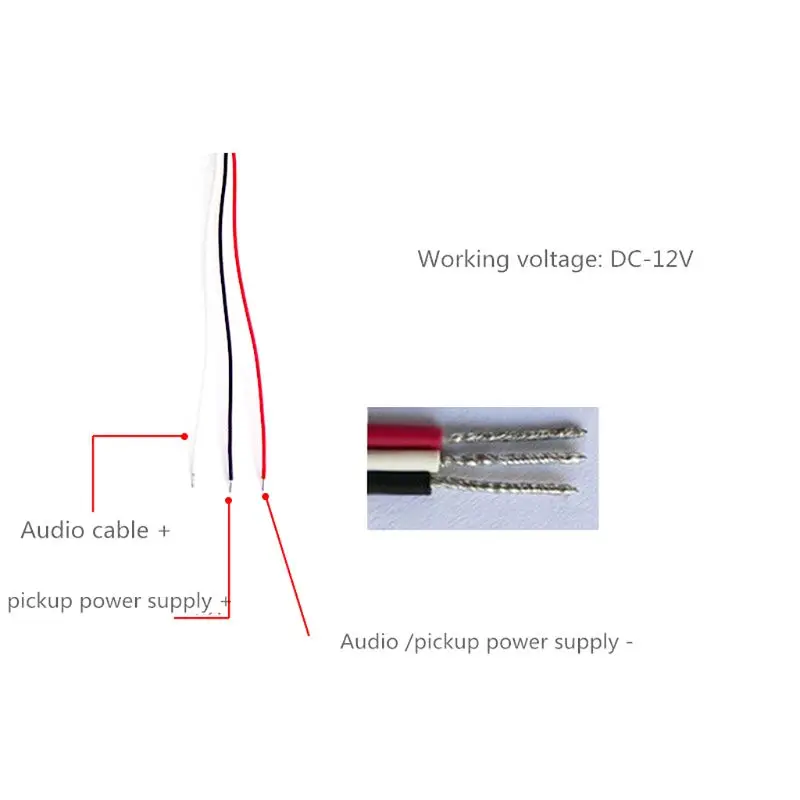 

Firmly Microphone Module Volume Adjustable Pickup Adapter 5.1in Length