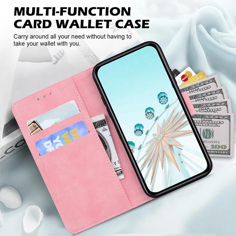 Deluxe Leather Phone Case with Card Slot Wallet