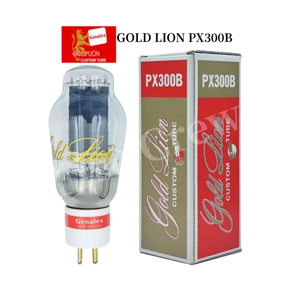 Genalex PX300B 真空管 Gold Lionペアー PX300B, Genalex Gold Lion, Gold Pin Vacuum Tube | Antique