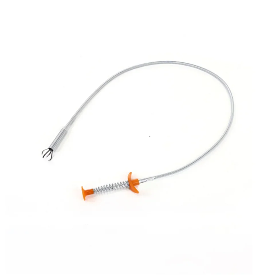 Plunger Pipe Cleaning Cable Kitchen Cleaning Tools Pipeline Dredge Siphon 61.5cm