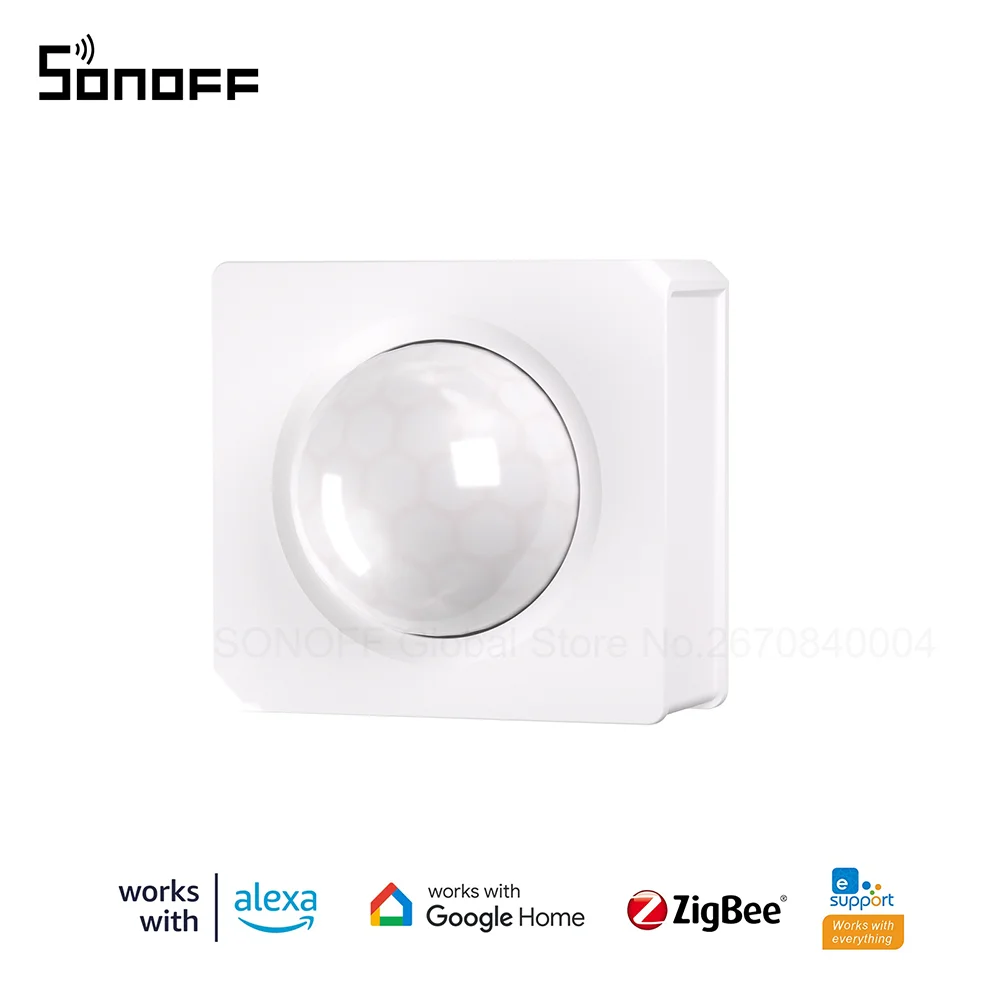 

SONOFF SNZB-03 Zigbee 3.0 Motion Sensor Smart Home Security Work With SONOFF ZBBridge via eWeLink APP Alexa