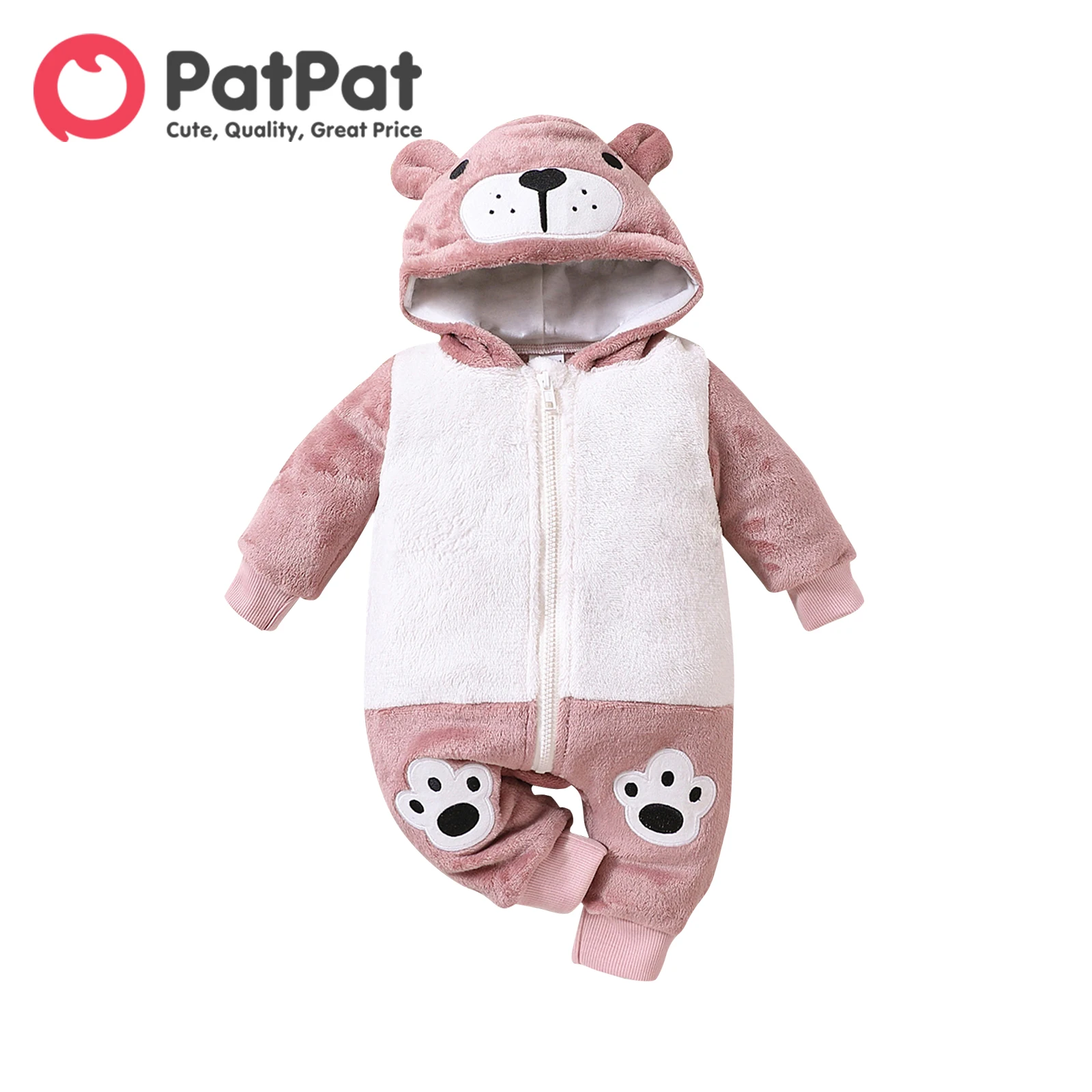 Rompers Baby Girl Fleece Baby Bear Jumpsuit Girls Baby Fleece