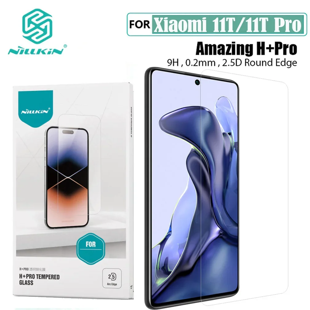 

Screen Protector For Xiaomi 11T /11T Pro Nillkin H+PRO Glass Film 2.5D Anti-Explosion Tempered Glass For Xiaomi Mi 11T Pro