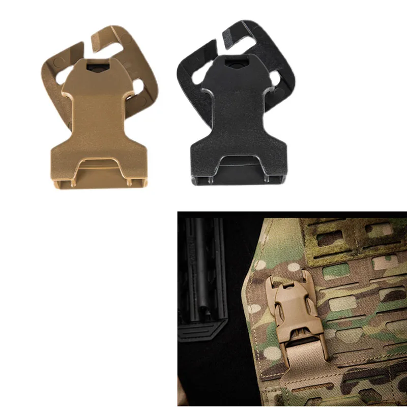 

2pcs Outdoor Sports Tactical Vest Fastener Rotary Buckle Backpack Accessories 52031 Chest Bag Modification