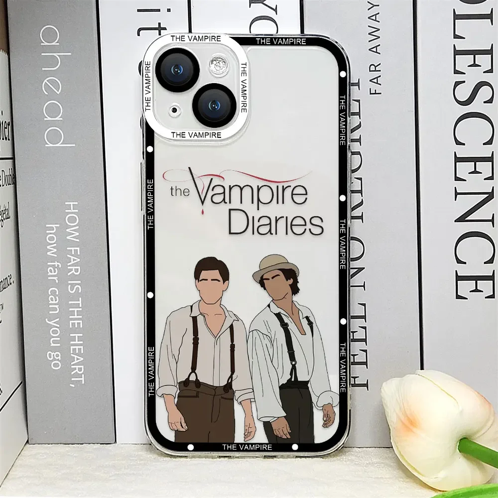 Vampire Diaries Damon Clear Soft Phone Case - Hot TV Show Inspired Cover